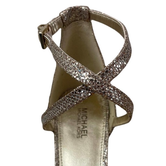 👡⚡185⚡👡 Michael Kors Sand Heels BRAND NEW - Picture 6 of 8